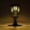 Pair Outdoor Solar Powered LED Pillar Post Light Rear Light Garden Lantern Decor
